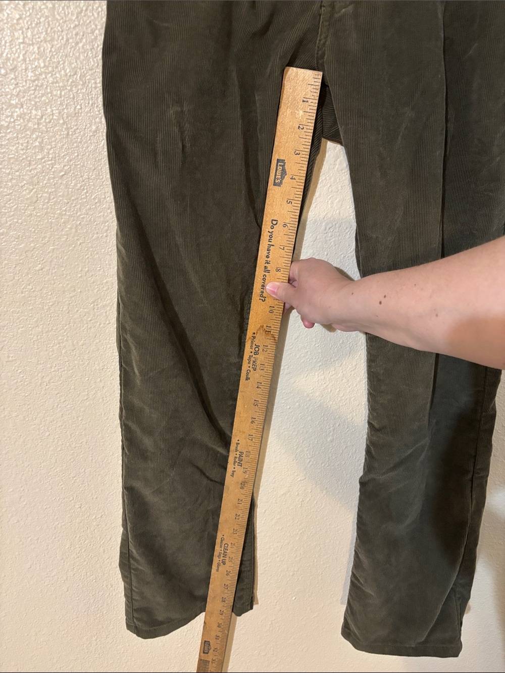 Levi's Men's 514 Olive Corduroy Pants - Classic Straight Fit 32waist X34 length - Picture 4 of 4